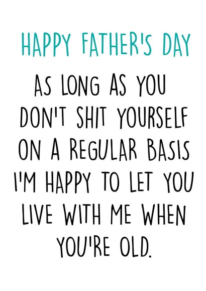 dad old Father's Day Card 9119 created by Pack a Punch Designs