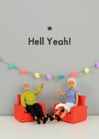 hell yeah Congratulations Card 11567 created by Bold & Bright Cards