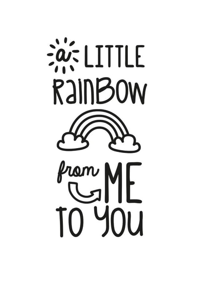 rainbow sendasmile Thinking of you Card 9689 created by Jodie Gaul & Co