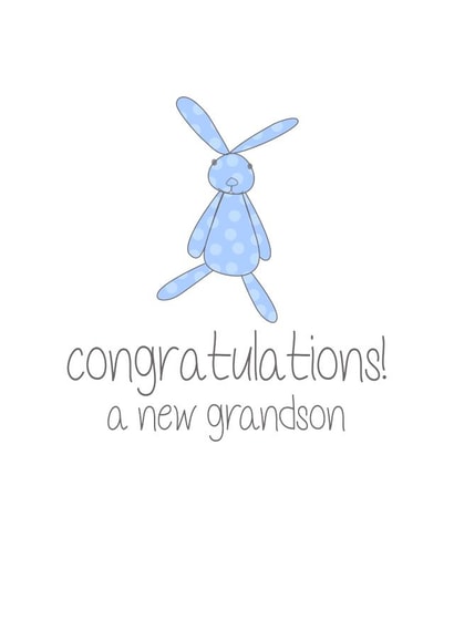 adult bunny New Baby Card 2702 created by Leah Roberts