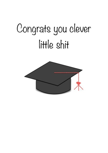 shit clever Graduation Card 17241 created by craftycards