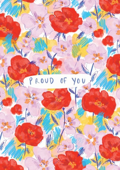 flowers proud Congratulations Card 7981 created by Sophie Wade