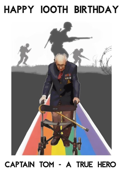 captaintom captain tom moore Card 37588 created by Rachel Evans