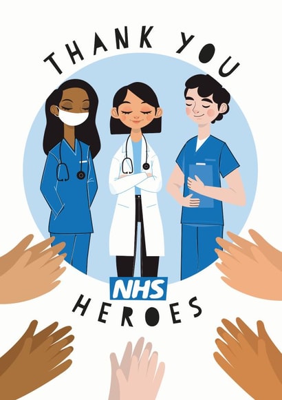 keyworker nhs Thank You Card 6020 created by Mrs Best Paper Co.