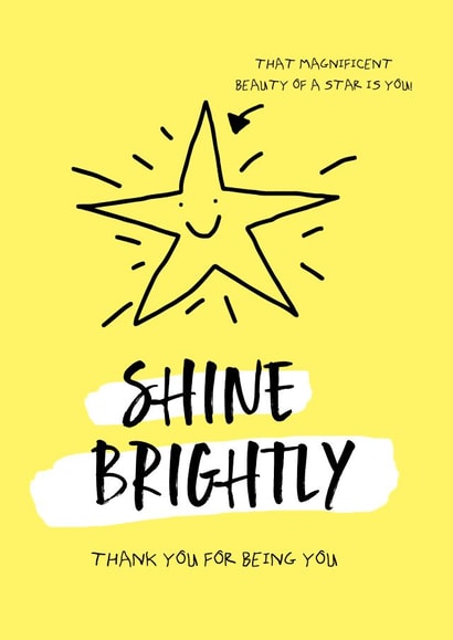 keyworker shine Thank You Card 14000 created by Foggish