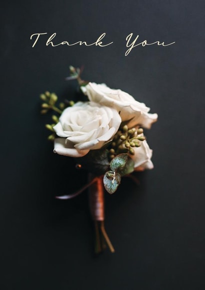 adult pretty Thank You Card 17441 created by Victoria Baker Photography