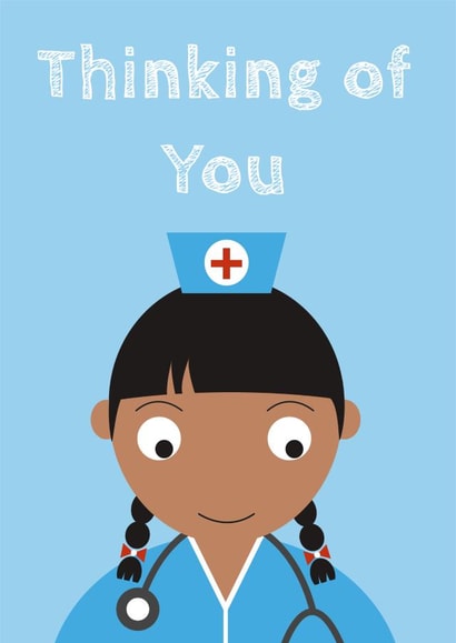 Sendasmile NHS Just because Card 16424 created by Stripey Cats