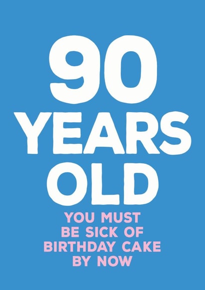 90th ninty Birthday Card 13023 created by Paper Plane