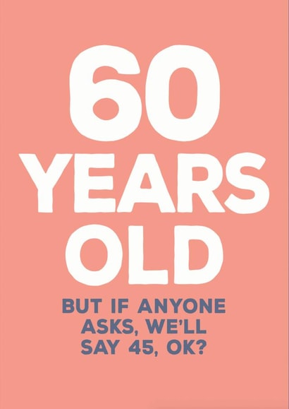 60th asks Birthday Card 13028 created by Paper Plane