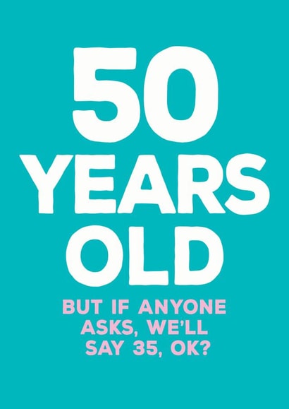 50th 50 Birthday Card 13031 created by Paper Plane