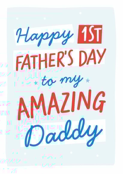 Daddy first Father's Day created by Percy & Pearl