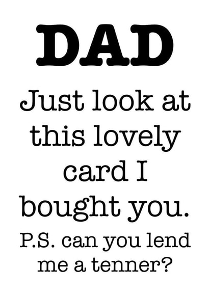 Dad lend Father's Day Card 15496 created by suzcreate