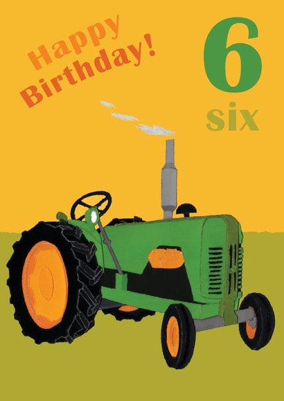 Age 6 birthday tractor created by lovetractors
