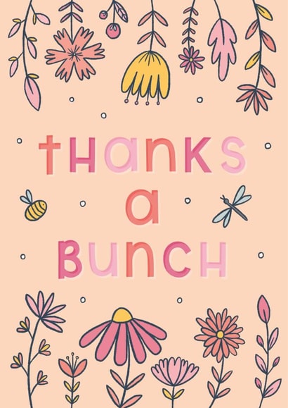 Thanks a bunch card created by Joanne Hawker