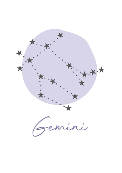gemini starsign Card 14621 created by Pink Stripes 