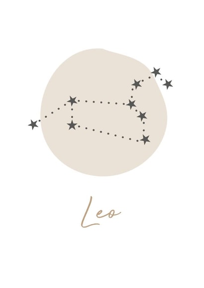 leo starsign Card 14622 created by Pink Stripes 