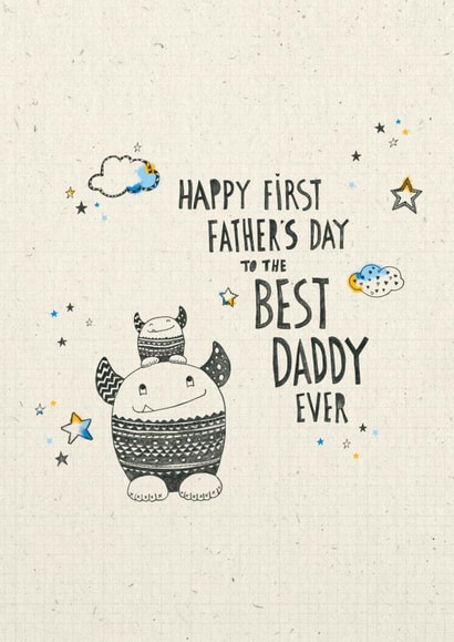 monster cute Father's Day Card 3300 created by Cathy Haworth