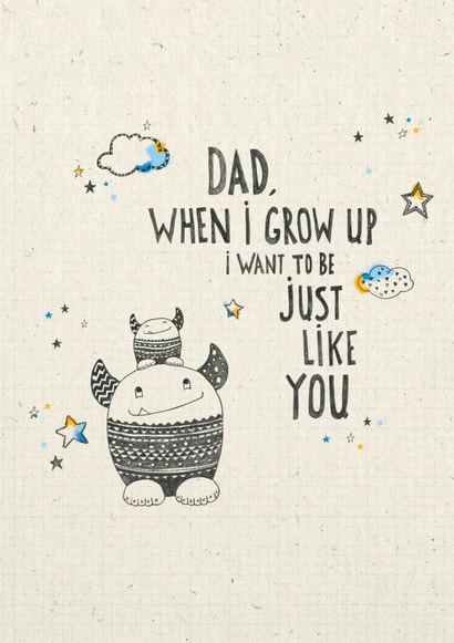 dad illustration Father's Day Card 26008 created by Cathy Haworth