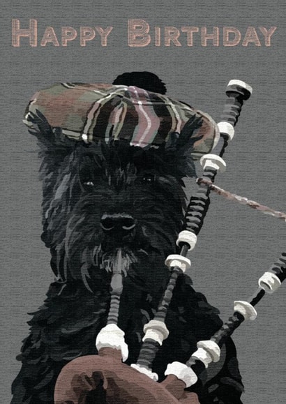 dog terrier Birthday Card 3240 created by Periodic Society