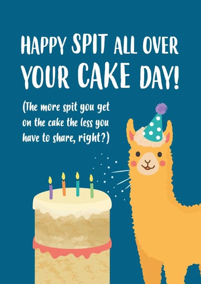 Cake spit Birthday Card 13745 created by Charli Tait Creative