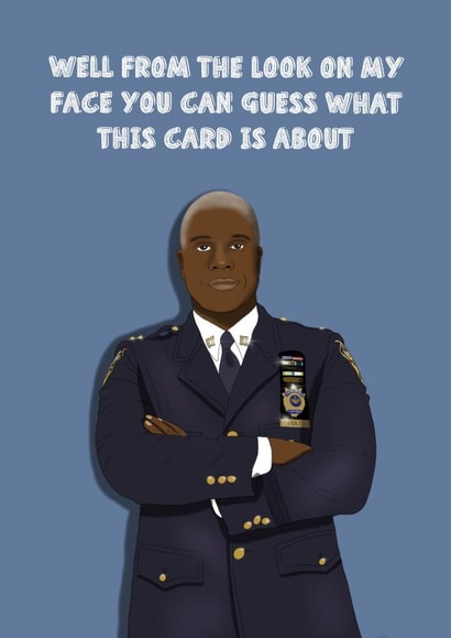 Captain Holt from Brooklyn 99 card created by Moments By Mia