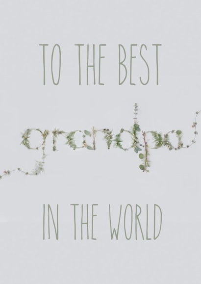 Best grandpa in the world created by Love Lila Photography