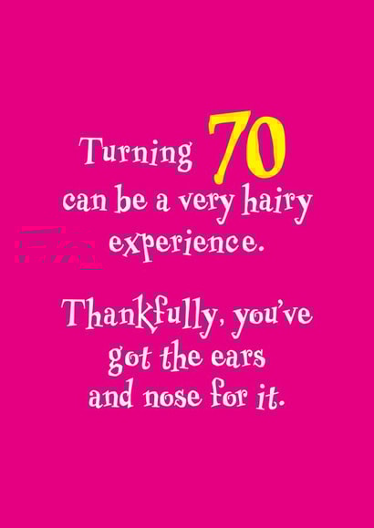 70th Seventy Birthday Card 8800 created by Rusty Pencil