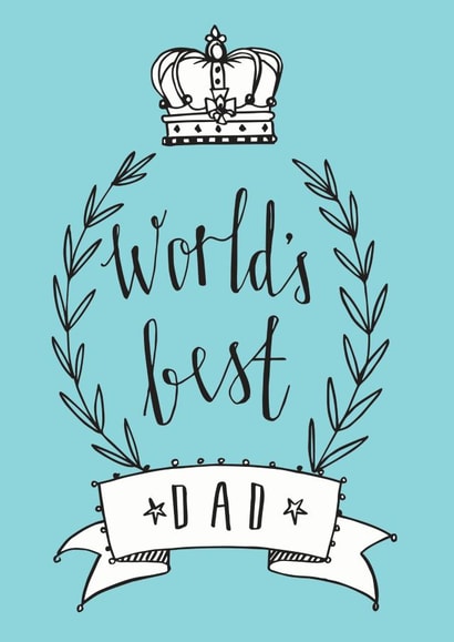 king dad Father's Day Card 39886 created by Betty Etiquette