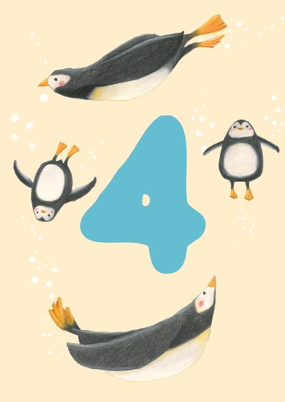 penguin animal Birthday Card 16934 created by The Grey Earl