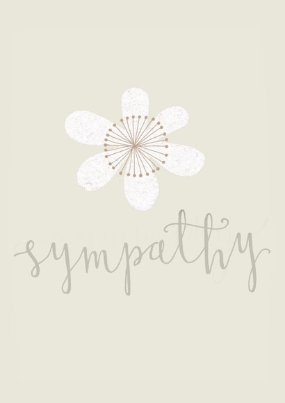 sympathy card - flowers - sympathy - pretty and traditional created by Kali Stileman