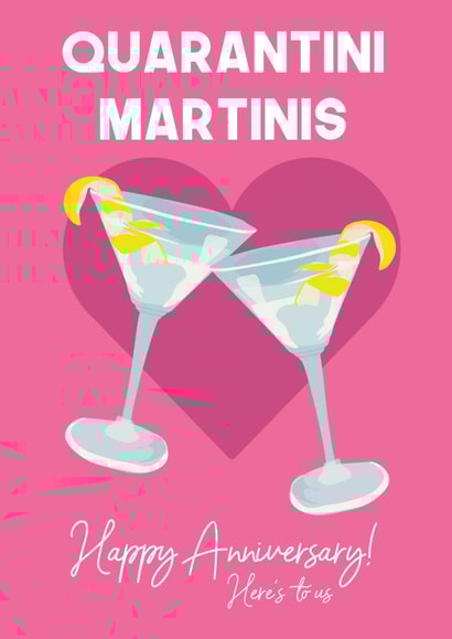 Quarantini Martini Anniversary Card 15827 created by WillyBee