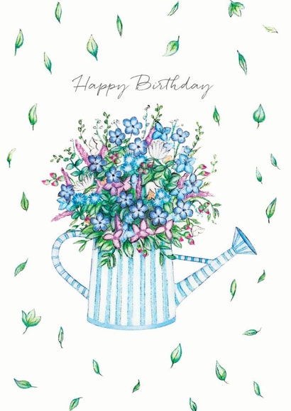 flowers watering Birthday Card 15315 created by Lottie Murphy