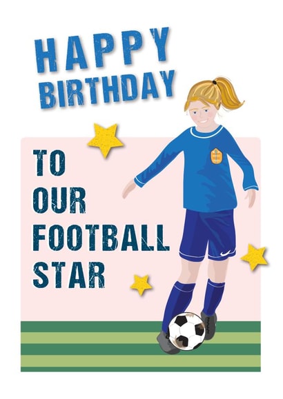 FOOTBALL BIRTHDAY Birthday Card 15199 created by Mad Philomena