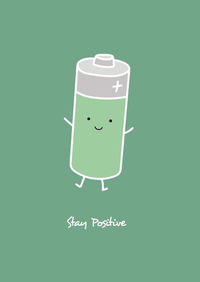 stay positive Just because Card 17531 created by emily.reevedesigns