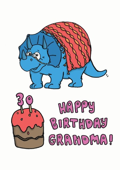 Happy 30th Birthday Grandma! Card created by Kat Willott
