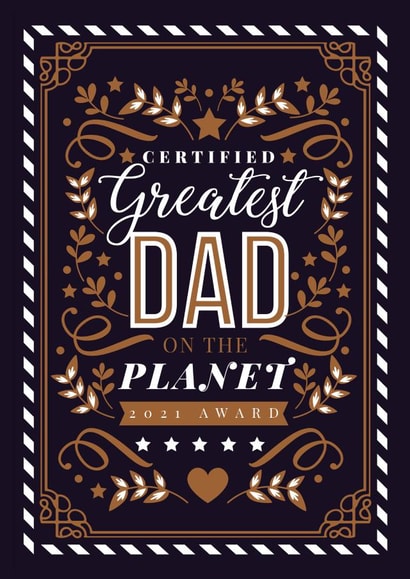 greatest dad Father's Day Card 34258 created by Werlang Paper