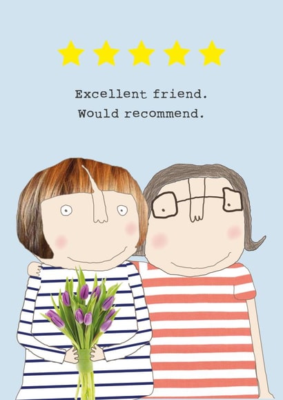 Trustpilot friend recommendation card created by Rosie Made A Thing