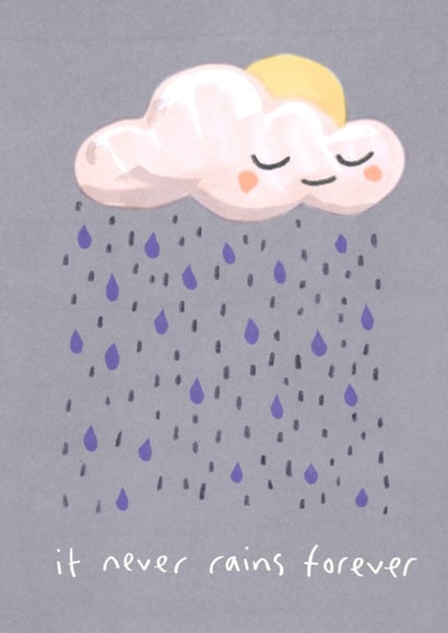 rain forever Thinking of you Card 9320 created by Jo Clark