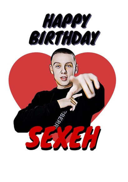 Hip Hop Rap Birthday Card 16283 created by Bad & Cheeky