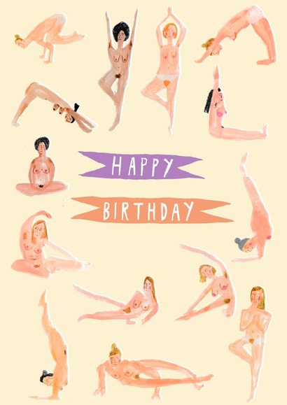 happy birthday Birthday Card 17277 created by Heather More Illustration