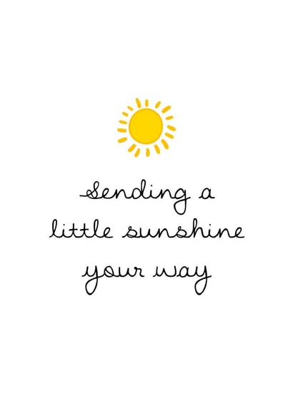 Sending some sunshine card created by Ginger Ink Design