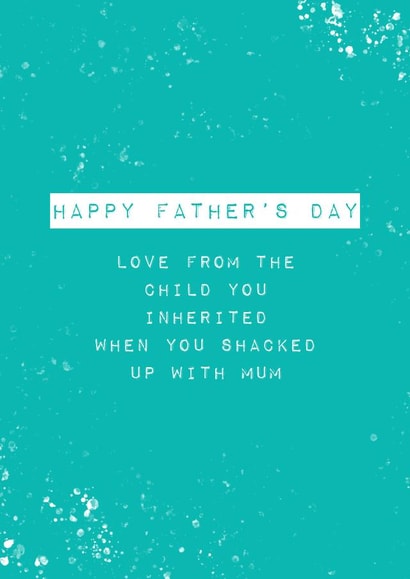 inherited shacked Father's Day Card 6333 created by Diffydolls
