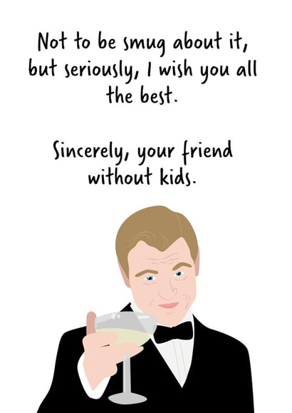 smug about New Baby Card 7770 created by Lou La La