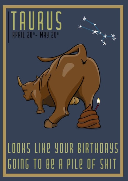 Taurus star sign birthday created by Cris Stewart