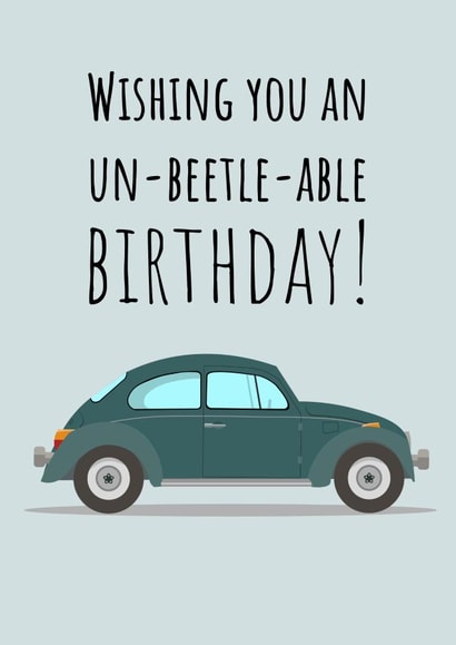 vw volkswagen Birthday Card 17332 created by Haydn Pole