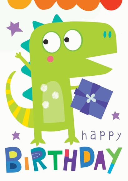 Child animal Birthday Card 17903 created by Jayne Schofield