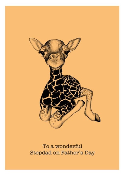 Hand Drawn Father's Day Card for Stepdad created by Zoe-Claire