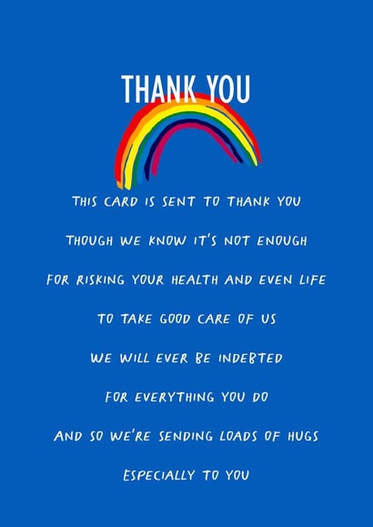 poem nhs Thank You Card 42631 created by Jenny Bowman