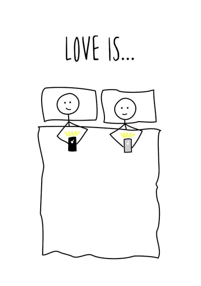 iphone bed Love & Friendship Card 42594 created by Hurrah For Gin