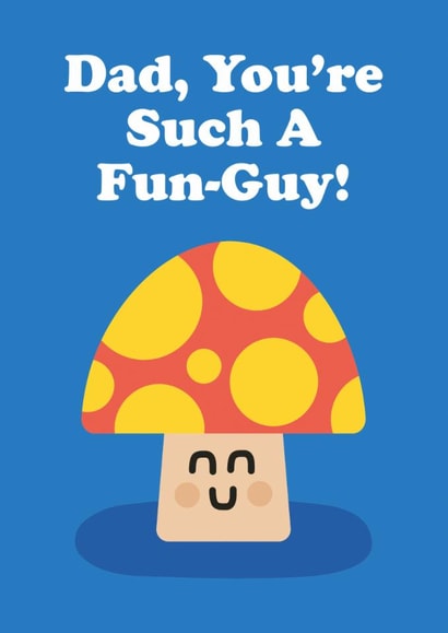 Fun-Guy Mushroom Father's Day Card created by Studio Boketto